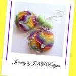 Rainbow Glass Earrings, St..