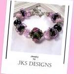 Shabby Chic Black Rose Pin..